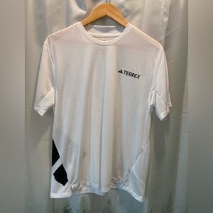 adidas Terrex Short Sleeve Performance Tee in White